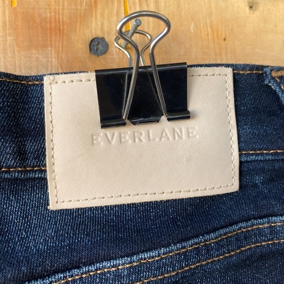 Everlane Mid Rise Skinny Dark Wash Jean - Picture 6 of 13